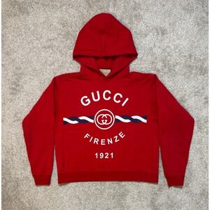 Gucci Firenze 1921 Hoodie Red Size XXS